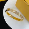Moda oro lleno de diamantes brazalete de lujo pulseras de diseñador damas fiesta regalo de boda joyería259l