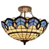 Lampy wiszące śródziemnomorskie lampa sufitowa Tiffany