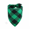 Autres fournitures pour chiens Serviette de salive pour animaux de compagnie Classique Plaid Triangles Écharpe Collier Foulard Lavable Chat Bavoir Bandana Accessoires Drop Deliver Dhozs