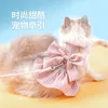 Dog Apparel Princess Style Kirt Adjustable Cat Traction Rope Pet Dress Teddy Bear Clothes Puppy Girl