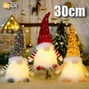 Kerstversiering 30 Cm Pop Elf Gnome Met Led Licht Voor Thuis Xmas Navidad Jaar 2024 Childrens Geschenken 230907