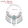 Choker Bead Women Necklace Statement Vintage Tassel Bohemian Ethnic Charms Turkish Party Chains Female