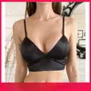 Camisoles Débardeurs Femme Haut Tube Soie Douce Confortable Récolte Sexy Camisole Sans Fil Été Enveloppé Poitrine Col en V Sous-Vêtements Sans Manches