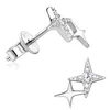 Fina smycken Populära heta försäljningar Iced ut 925 Sterling Silver VVS Moissanite Shiny Star Stud Earrings for Girls Women Party Wedding