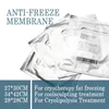 Membranes antigel pour Machines amincissantes, 100 pièces, sac de 0.6G, tampons de cryothérapie 28x28cm