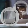 Trasportini per gatti Porta interna 4 Chiusura Gattino Cucciolo Muto Magnetico Sicuro Blocco per cani Cancello con patta Forniture di sicurezza per piccoli animali domestici