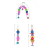 Otros suministros para pájaros Parrot Rattan Toys Colgando Jaula Beads Bell String Hand Tejido Bite Chew Toy Ball Accesorios para mascotas