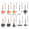 Party Decoration Halloween Pendant Creative Home Decorations Colorf Träpärlor 10 Styles Drop Delivery Garden Fes Dhgarden Dhvwz