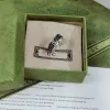 Designer-Ring, Luxusringe für Frauen, klassische Paarringe, Retro-Buchstaben, Männer und Frauen mit dem gleichen Ring, modischer, vielseitiger Schmuck, Valentinstag, Urlaub, mit Box