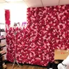 Kwiaty dekoracyjne różowy sztuczny panel ścienny kwiatowy dostosowany do przyjęcia weselnego wystrój El Christmas Baby Shower