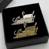 مصمم Luxurys Brouches Brouches Broche for Woman Brand Classic Letters Mens Clothing Gold Silver Brooch Jewelry Pins2916