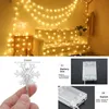 Decorazioni natalizie Fiocco di neve Luci a LED Decorazione Casa Albero di Natale Appeso Ghirlanda Ornamenti Navidad Noel Anno Regalo 230907