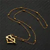 Choker MinaMaMa Stainless Steel Thin Chain With Love Heart Arrow Toggle Necklaces Women's Fashion Jewelry