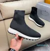 top quality Casual Shoes Women Mens Designer Sneakers Sock Fashion Flat Socks Trainers Black White Red Beige Knit Outdoor Sports Luxury Vint