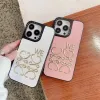 Luxury Designer Phone Cases For IPhone 14 Pro Max 13 12 11 14Plus Case Luxury Leather phones cover Letter Printed Plastics Protection Shell