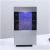 Instruments de température Hygromètre intérieur électronique LCD Thermomètre domestique Réveil Station météo Bureau de livraison directe S Dhgarden Dh8Wr