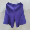 Damesbroeken Vervaardiging Directe levering Zomer Miyake Fold Fashion Casual losse dunne gesplitste shorts Plooien