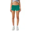 Atmungsaktive, schnell trocknende Sportshorts für Damen, einfarbig, Taschenlauf, Fitnesshose, Prinzessin Sportswea245U