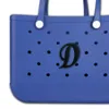 Sko delar tillbehör väska charm för bogg dekorativ insats alfabet bokstäver strand tote gummi droppleverans otpun