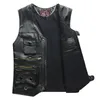 Gilet da uomo Gilet in vera pelle Mantieni caldo in autunno e inverno Strato superiore Pelle bovina Primavera Tasche multiple Pography 230908