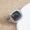 Anéis de banda femininos e masculinos clássicos senhoras 14mm preto ônix zircão anéis moda jóias acessórios anéis281f