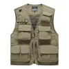 Men's Vests Men Outdoor Waistcoats Climbing Vests Jackets Multi-pocket Fishing Pography Vests Men Mesh Breathable Vests Coats Size 6XL 230908