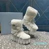 Bootie Round Toe Boot Women's Luxury Designer Fashion Lace Up Shoes Storlek 35-42