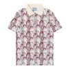 Herren-Designer-Polomarke, bedruckte Stickerei-Kleidung, Herren-Polo-T-Shirt aus Stoff mit Buchstaben, lässiges T-Shirt Z12