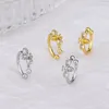 Boucles d'oreilles Mini Migne Bee Fake Piercing Earclip pour femmes 1pc Conch Earbone Oreau Cuff Earting Girls Y2K Bijoux Gifts EF096