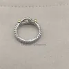 Anillos Mujeres retorcidas Diseñador de diseñadores Joyas de moda para alambre de anillo de cobre de Cross Classic Regalo de aniversario de compromiso x