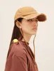 New Brushed Baseball Cap Female Tassel Sun-Proof Peaked Cap with Wind Proof Rope Fashion