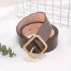 Nya kvinnor Belt Square Buckle Student Fashion Korean Style Trendy Decorative Belt