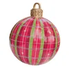 Juldekorationer 60 cm utomhus Uppblåsbar boll Made PVC Giant Large S Tree Toy Xmas Gifts Ornament