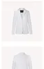 Women Blazers Spring kiton White Pearl Silk Cotton Blended Suits