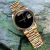 Luksusowe zegarki męskie 2813 Automatyczne zegarki mechaniczne czyste czarne twarz szafir szklar