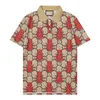 Męska projektantka marki polo wydrukowana odzież haftowa męska tkanina Letter Polo T-shirt swobodna koszulka Z12