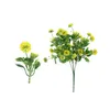 Dekorativa blommor Konstgjord plantering Fake Flower Plant Wall Accessories Lotus Ball Wedding El Living Room Decoration Plastic Grass