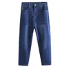 Dżinsy damskie cienkie europejskie i amerykańskie Harlem krótkie dżinsowe duże l-8xl luźne spodnie marki codziennie moda