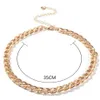 Chokers Punk Figaro Chain Choker Necklace For Women Collar Jewelry Gold Color Thick Big Chocker 20212256