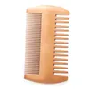 Party Favor Pocket Wooden Beard Comb Double Sides Super Narrow Thick Wood Combs Lice Pet Hair Tool Q563