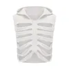 Women's Hoodies Halloween Y2k Skeleton Vest For Women Gothic Sleeveless Skull Pullover Sweatshirt Punk Tank Top Streetwear