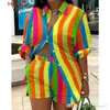 Plus size mulheres agasalhos designer praia resort estilo roupas blusas impressas camisas shorts conjunto de duas peças combinando roupas