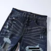 In forma DEMIN Amiirii viola casual jeans neri da uomo magia magra jean blu 2024 cjdm