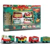 Decorações de Natal Trem Elétrico Brinquedo Carro Trilho Mini Quadro de Trilha com Som Luz Árvore Decorações Kid Ano Xmas Presente 230907