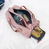 Borse da esterno Borsa da viaggio in nylon impermeabile 2023 Borsa da donna Custodia sportiva Scatola da scarpe diagonale Bagagli