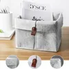 Storage Boxes Bins 1pc Nordic Felt Basket Living Room Tea Table Black Gray Sundries Cloth Box Bedroom Socks 230907