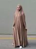 Etniska kläder Ramadan Khimar Abaya Turkiet Islam Jersey Hijabs Dress Niqab Muslim Fashion Kebaya Jalabiya For Women Robe Femme Musulmane