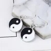 Orecchini pendenti alla moda Yin Yang Tai Chi modello a otto trigrammi goccia rotonda per gioielli da donna Gancio etnico vintage