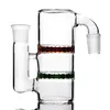 5 inch Ongeveer inch Mini Helder Paars Groen Blauw 45 graden 90 graden 14 mm Mini Band Glas As Cather Glazen Bong's Accessoires