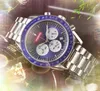 Men's quartz automatic mechanical watch stopwatch all stainless steel case strap quartz battery super luminous sapphire waterproof wristwatch montre de luxe gifts